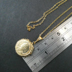 Rare Antique George V Medal Locket Photo Frame WWI Era English Royal Souvenir