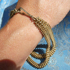 Antique Bismark Chain Bracelet Edwardian/Early Deco German Patented Fancy Chain Cuff