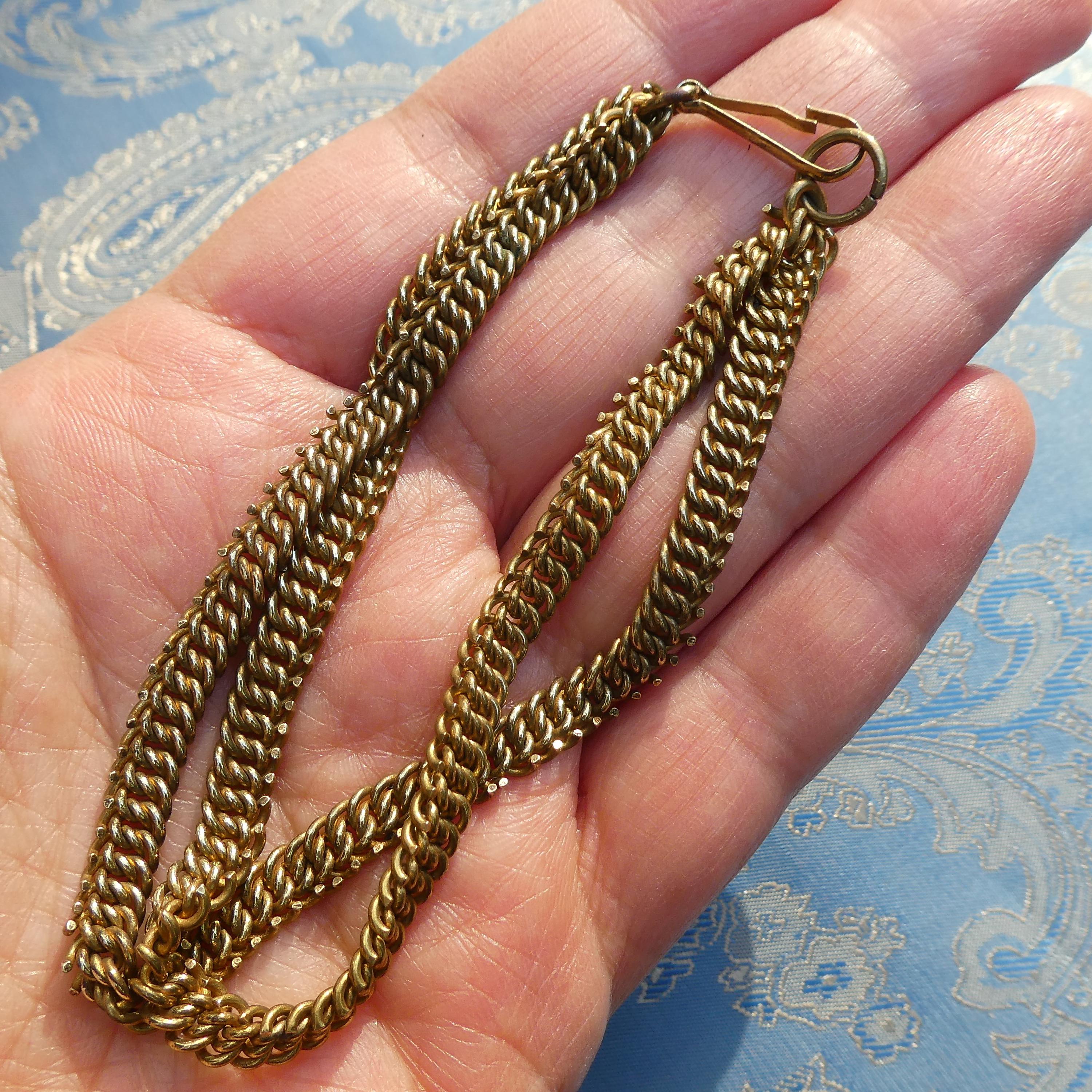 Antique Bismark Chain Bracelet Edwardian/Early Deco German Patented Fancy Chain Cuff