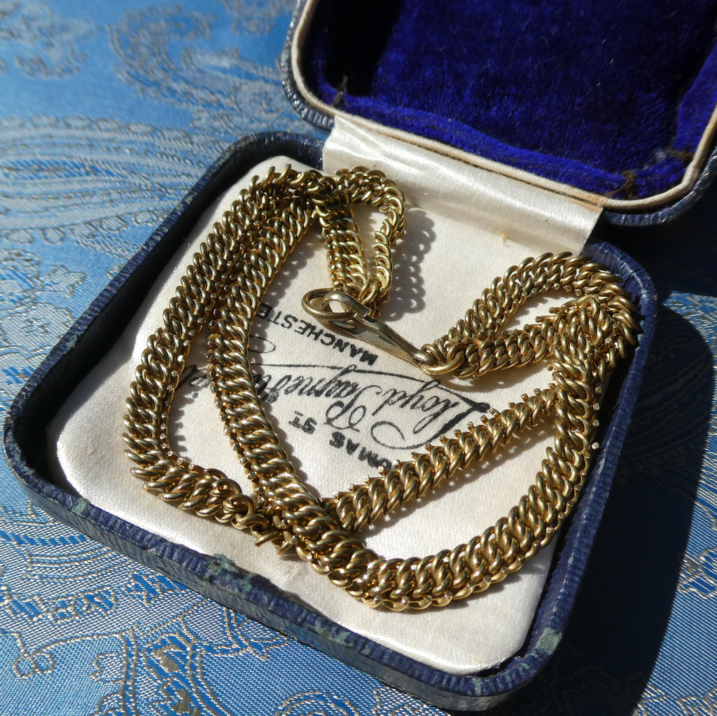 Antique Bismark Chain Bracelet Edwardian/Early Deco German Patented Fancy Chain Cuff