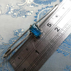 Antique Deco 1920s Bar Brooch Stock Tie Pin Simulated Butterfly Wing Pin
