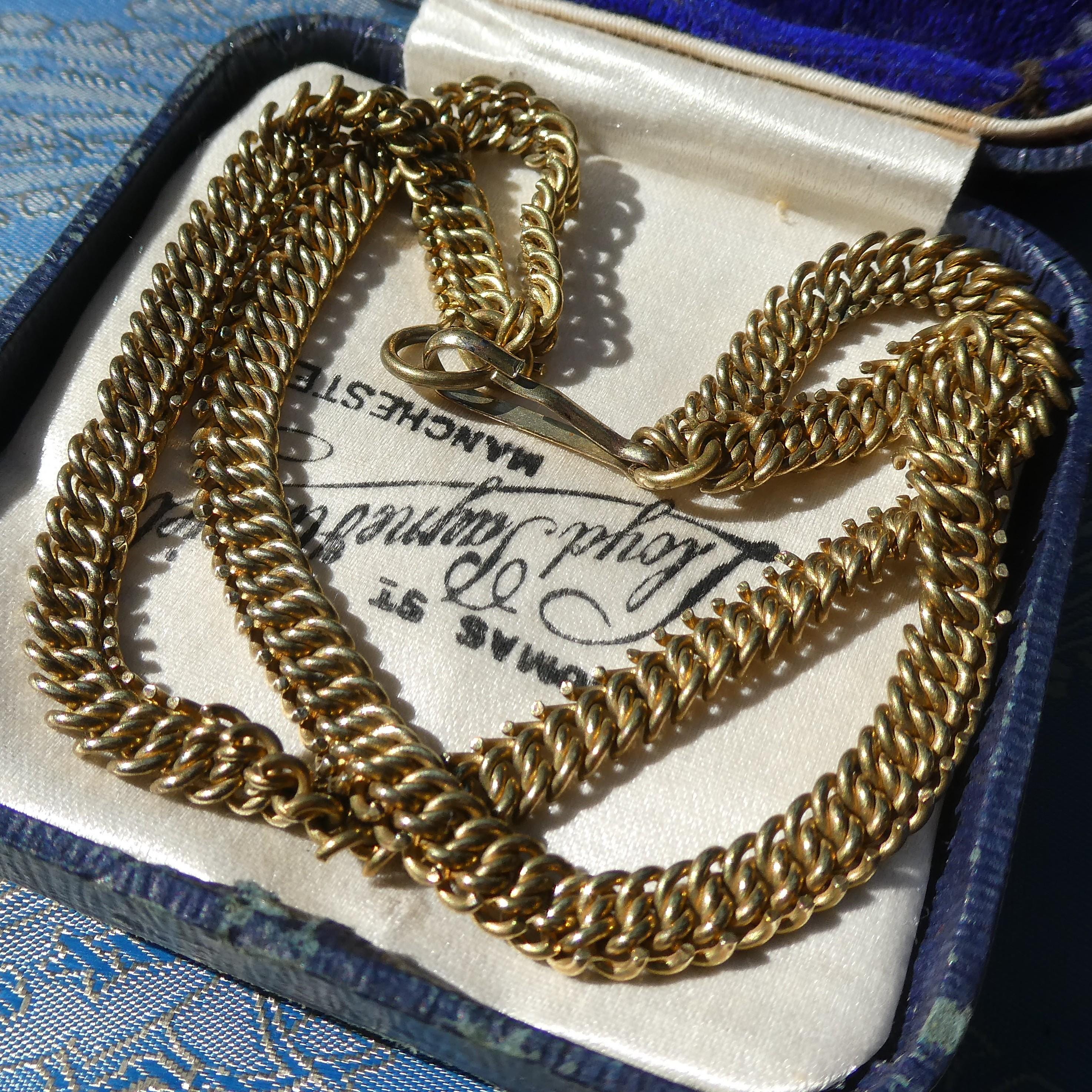 Antique Bismark Chain Bracelet Edwardian/Early Deco German Patented Fancy Chain Cuff