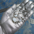 Antique Deco Czech Necklace 1920s Optical Illusion Art Glass Crystal Rolled Gold Wire Collar