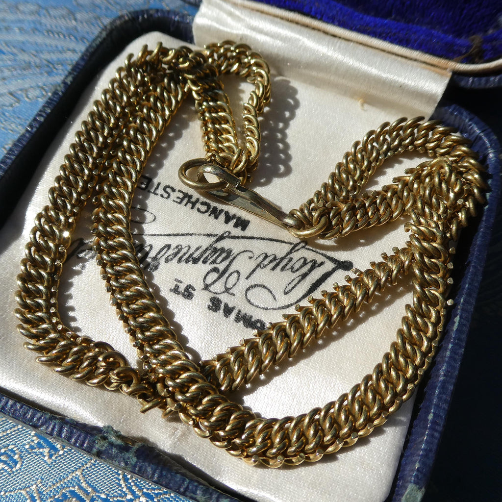 Antique Bismark Chain Bracelet Edwardian/Early Deco German Patented Fancy Chain Cuff