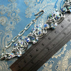 Vintage 1950s Costume Necklace Midcentury Aurora Borealis Crystal Collar, Likely Jewelcraft