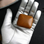 Vintage 1960s Tie Pin Tack Stud in the Original Meakers of Picadilly Box - English Midcentury Thermoset Moonglow Lucite Mod Gentleman's Accessory