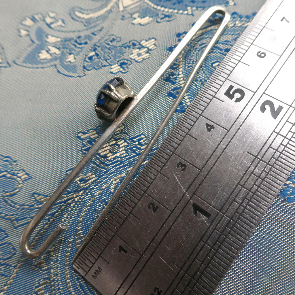 Antique Deco 1920s Bar Brooch Stock Tie Pin Simulated Butterfly Wing Pin