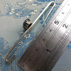 Antique Deco 1920s Bar Brooch Stock Tie Pin Simulated Butterfly Wing Pin