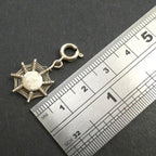 Vintage Silver Spider Charm Pendant for Bracelet Necklace Filigree Web Insect Charm