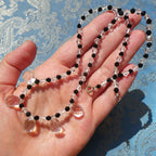 Vintage Deco Briolette Necklace Czech Bohemian Crystal Collar