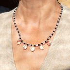 Vintage Deco Briolette Necklace Czech Bohemian Crystal Collar