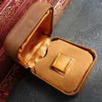 Vintage 1960s Tie Pin Tack Stud in the Original Meakers of Picadilly Box - English Midcentury Thermoset Moonglow Lucite Mod Gentleman's Accessory