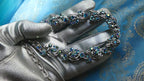 Vintage 1950s Costume Necklace Midcentury Aurora Borealis Crystal Collar, Likely Jewelcraft